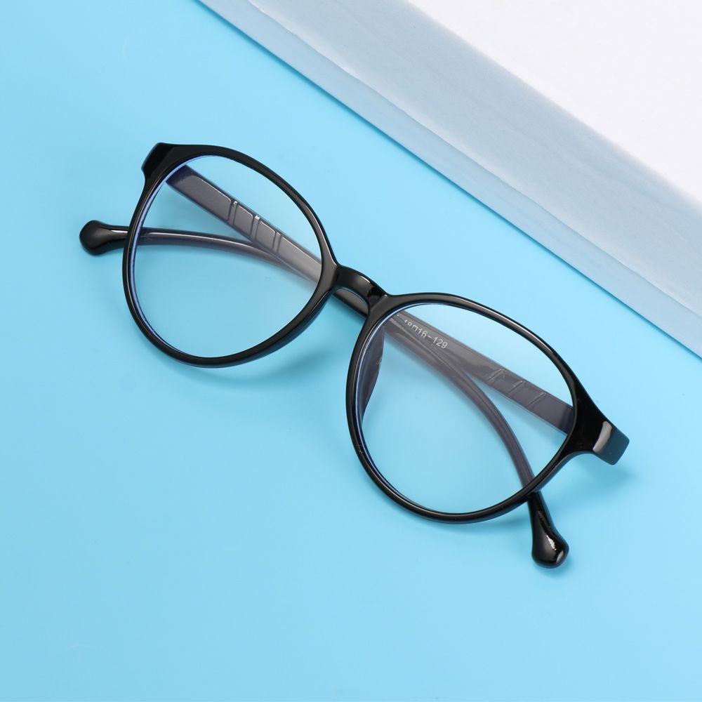 Online Classes Glasses Protection Round Eyeglasses Ultra Light Frame Kids Glasses Anti-blue Light