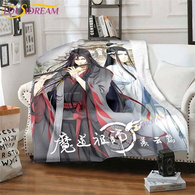 Official Grandmaster of Demonic Blanket The Untamed Blanket Flannel Blanket for Bedroom Sofa Chair Throw Blanket Travel Blankets