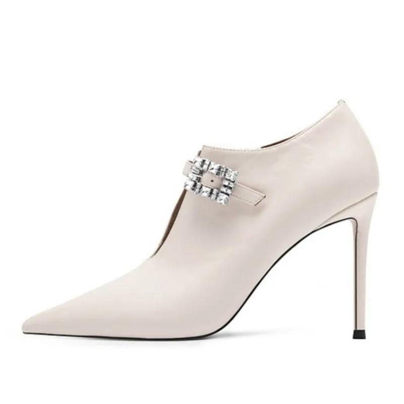 Мода Европейская Американская Мода Черные Женские Туфли на Высоком Каблуке Свадебное Платье Невесты Банкет Модная Вечеринка Сексуальные Туфли-Лодочки Размер 35-45