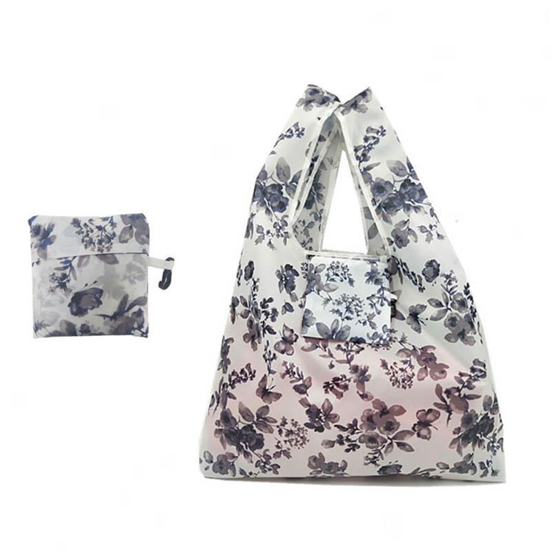 Новая многоразовая складная женская модная портативная сумка-тоут с цветочным принтом, сумки для покупок, сумка для хранения продуктов большой емкости Flamingo