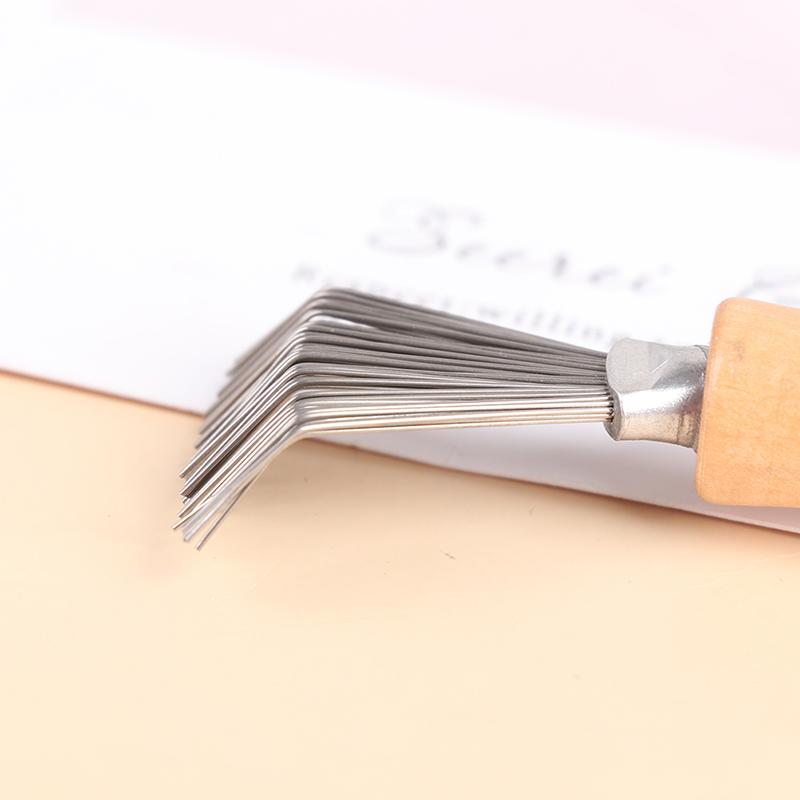 1 шт. Деревянный очиститель для расчески, чистящая расческа для волос, встроенный инструмент для чистки ручек