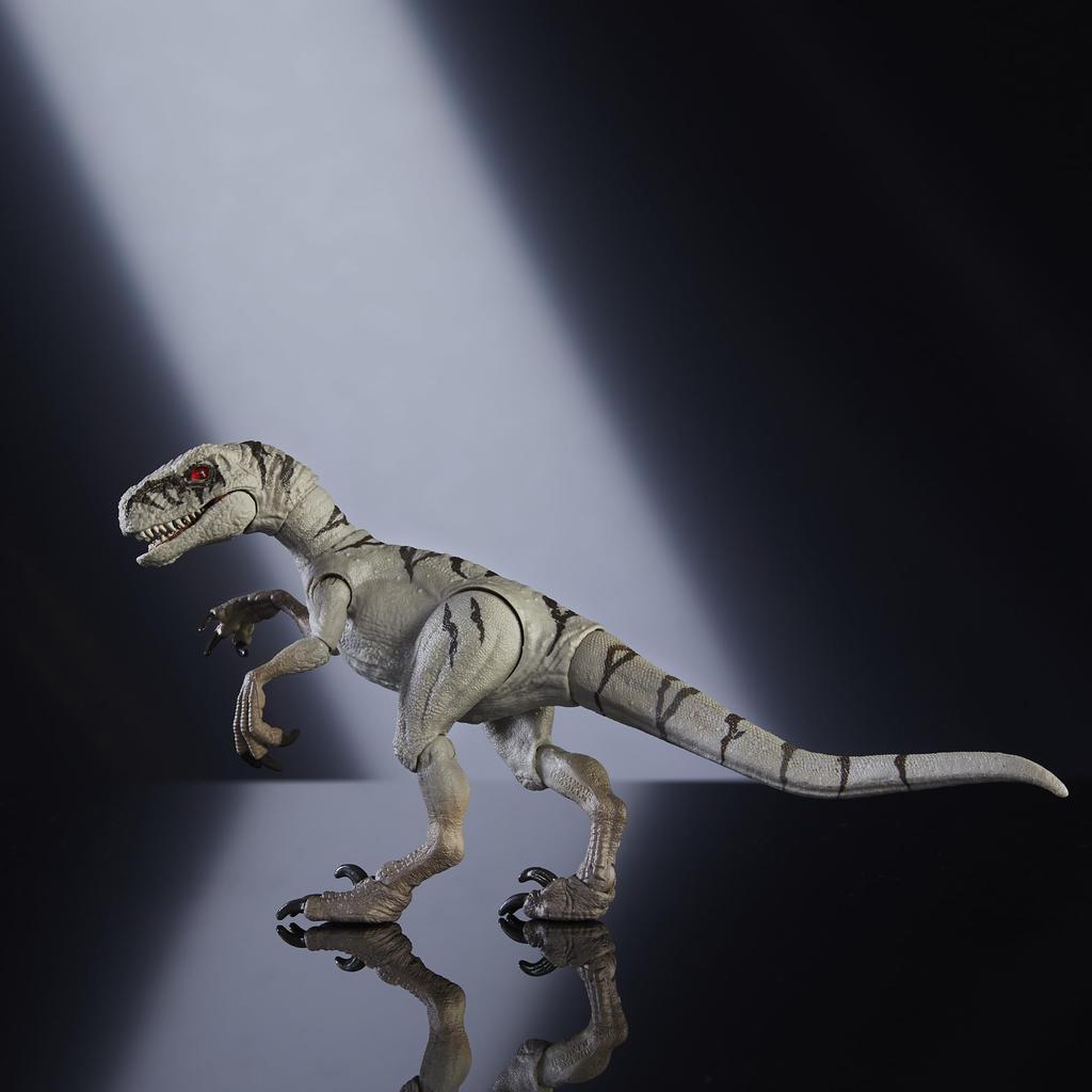 Mattel JURASSIC WORLD Hammond Collection Фигурка атрохираптора Игрушка динозавра Общий возраст Серый JDJ06 (привидение) Длина приблизительная. 17,5 см 8+