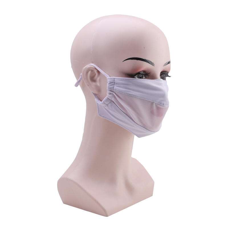 Открытая солнцезащитная маска для женщин и девочек, ледяной шелк, для лица, для бега, спортивная, дышащая, сетчатая, для лица