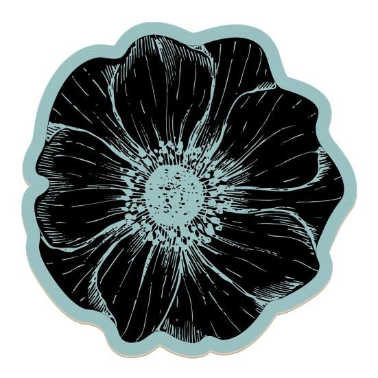 Flower Placemat Dining Table Heat Insulation Mat Absorbent Diatomaceous Earth Decorative Flower Mat for Kitchen Countertop Coffee Table