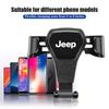 ALG4  Gravity Phone Holder Air Vent Clip Auto Lock Mobile Phone Stand For Jeep Wrangler Gladiator Renegade Grand Cherokee Valve Stem