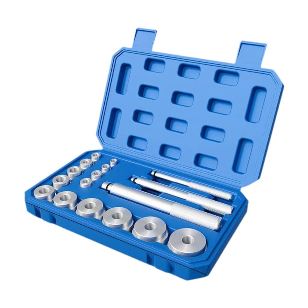 10 Pieces Bushing Press Box Aluminum Kit Auto Car Repair Tool Pull and Sleeve