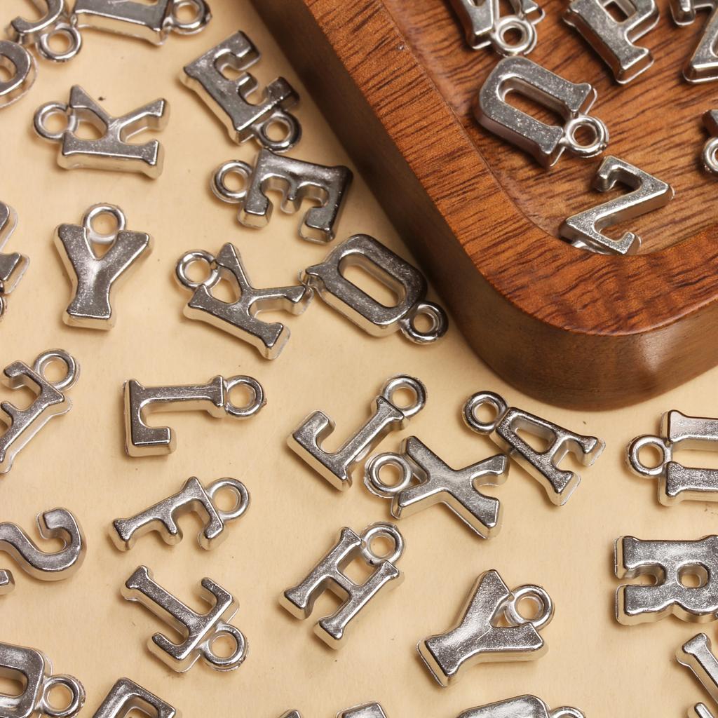 Творческое ожерелье ручной работы 14-16 мм*8-9 мм подвески с буквами, изготовление ювелирных изделий, модные аксессуары для самостоятельного изготовления алфавита AZ, 50 шт. акриловый брелок