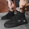 High-top men's shoes new autumn tooling short boots men's British retro outdoor sports shoes platform wear-resistant hiking shoes