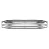 VEVOR Galvanized Raised Garden Bed, 240 x 120 x 30 cm, Oval Metal Planter Box Kit Outdoor, Bottomless Elevated Garden Box with Gloves