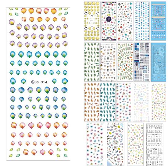 Легкая наклейка для ногтей, креативный дизайн ногтей, красивый