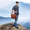 Leather Laptop Messenger Bag for Men, Rustic Briefcase, Office Crossbody Satchel, Handmade Valentine Gift for Him