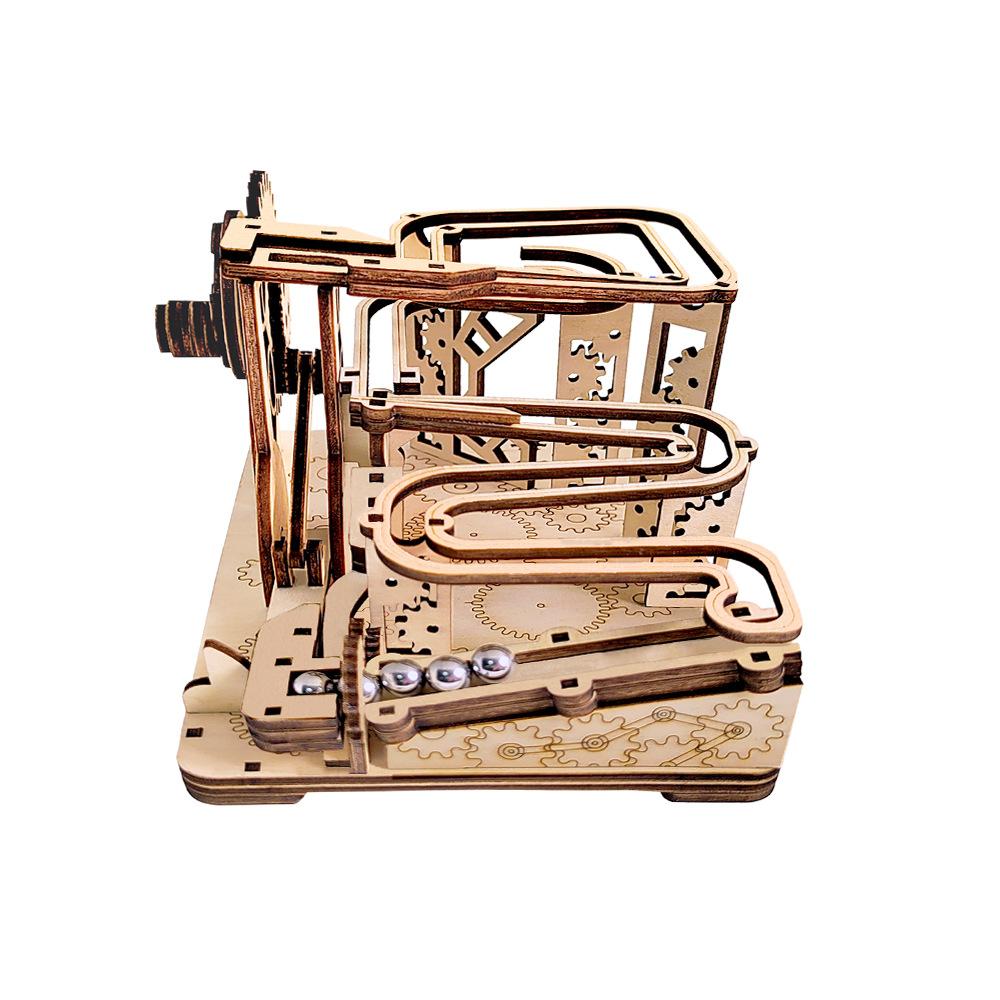 Детская головоломка 3D головоломка DIY Каменный метатель ручная сборка игрушка Механическая модель трека Научные игрушки Обучение