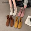 Women's Summer Boots Breathable Hollow Slip-on Sandals Flat Bottom Medium Tube Short Boots Size35 40 Botas Para Mujer