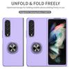 Anti -Drop Finger Ring Plain Phone Case For Samsung Galaxy Z Fold4 5g Fold 4 Fold2 Fold3 Fold 2 3 Fall Protection Cover Cases