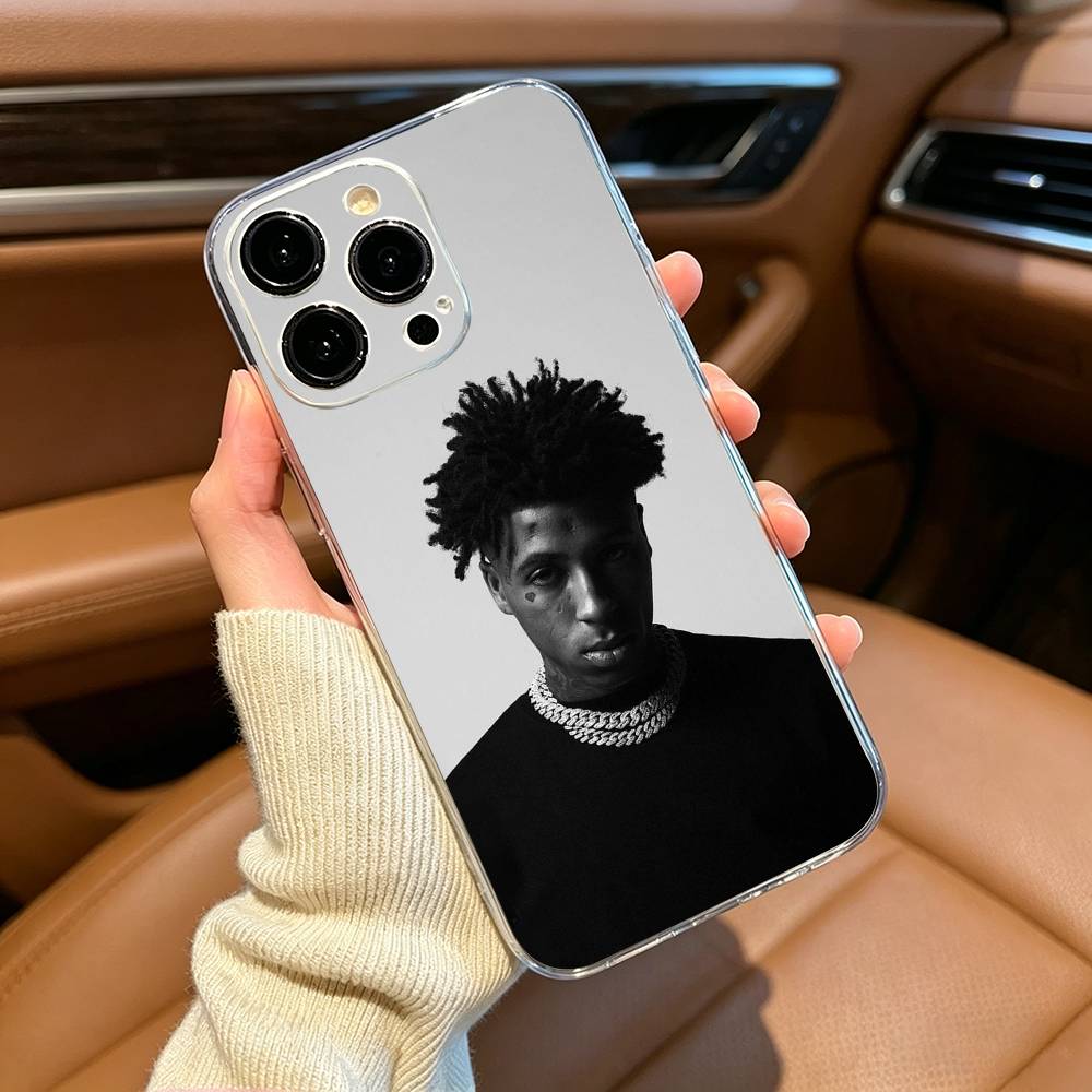 Rapper YoungBoy Never- Broke -Again Phone Case For iPhone17,16,15,14,13,12,Pro Max, Plus XS Soft Silicone Transparent Cover