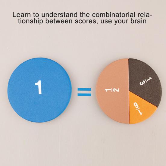 51 шт./компл., блок чисел, креативное обучение математике, игрушки для арифметики дробей EVA для детей