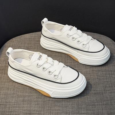 Белые туфли из натуральной кожи, женские, весенние, новые, студенческие, повседневные, универсальные, плавающие, с толстой подошвой, низкие кроссовки