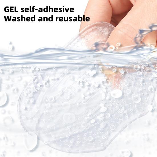 Yousheng 1 Pair Gel Heel Pad Self-adhesive Non-slip Foot Pain Relief Blister Prevention Men Women Loose Shoes High Heel Grip Cushion Liner Insert Shoe