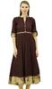 Women's A-Line Cotton Kurti Elegant Ladies Kurta Indian Dress Custom