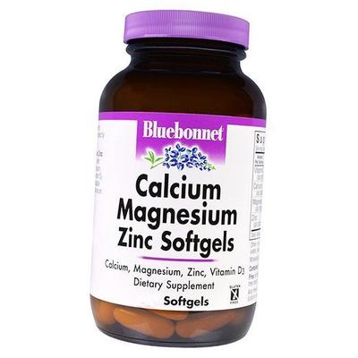 Кальций, Магний, Цинк и Витамин Д3, Calcium Magnesium Zinc Soft, 60гелкапс (36393026)
