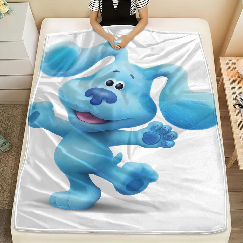 1PC Blue's Clues Print Flannel Blanket, High quality All Seasons, Home Decor, Warmth and Comfort, Perfect for Christmas Gifts