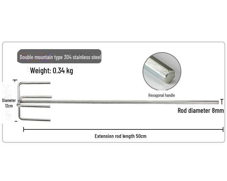 Спиральный стержень для смешивания из нержавеющей стали S-типа для ручной дрели