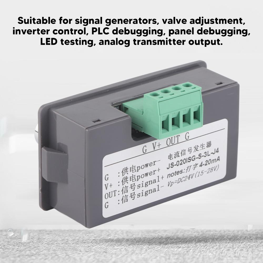 4-20mA 4-20mA Generator High Accuracy Adjustable Signal Generator LED Display Fine Tuning Analog Simulator