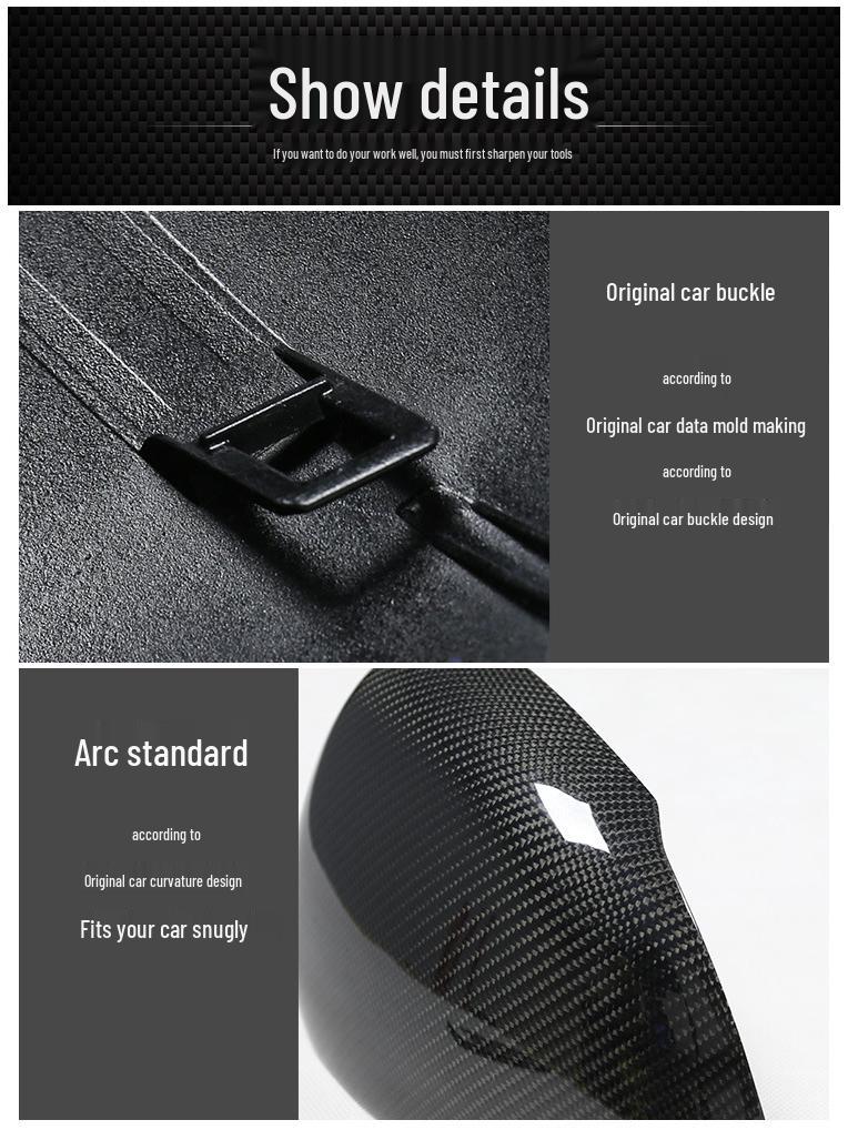 Накладка на зеркало заднего вида из углеродного волокна для Mercedes-Benz A/CLA Class A180 A200L W177 W118