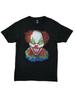 Мужская черная футболка с графическим принтом злого клоуна Хэллоуин