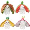 Original Bunny Plush Toy Cute Fruit Rabbit Stuffed Fruit Transform Cuddly Bunny Soft Doll for Kids Birthday Christmas Gift