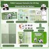 Back-to-School Panda Stationery Gift Box with Canvas Bag for Primary Students