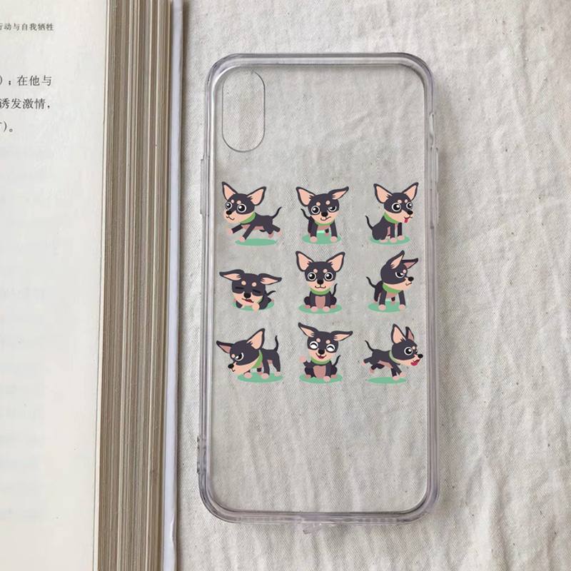 Модный Чехол для Телефона с Собакой Чихуахуа для iPhone 11 12 13 mini pro XS MAX 8 7 6 6S Plus X 5S SE 2020 XR