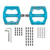 Funn Funndamental Flat BMX/MTB Pedals Set - Wide Platform Bicycle Pedals, 9/16-inch Steel Axle (Turquoise)