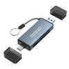 CF2.0 Card Reader 3 In 1 SD2.0 Memory Card MicroSDs Camera TypeC Two Purpose OTG Car USB