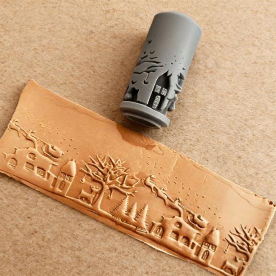 Полимерная глина Текстурный ролик для тиснения Керамическая глина Моделирование Узорный ролик DIY Бытовые Керамическая плитка из глины Текстурные инструменты для тиснения