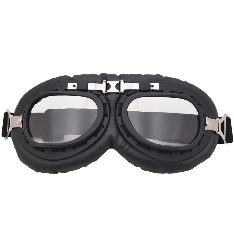 Harley-Style Retro Motorcycle Goggles: Windproof, Sandproof Helmet Glasses for Trendy Riding