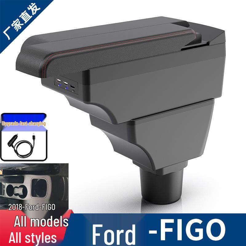 Ford Figo Center Console Armrest Storage Box - Modified Car Accessory.