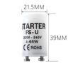 5Pcs/Set Single 220V-250V 4-80W Fluorescent Lamp Starter Fs-U S2 Tl Starter Tube Fuse Starters Ce Rohs