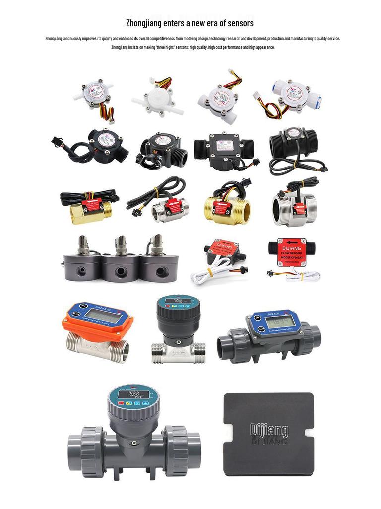 4-Point Digital Water Meter: Electronic Flow Display & Control for Liquid Packaging