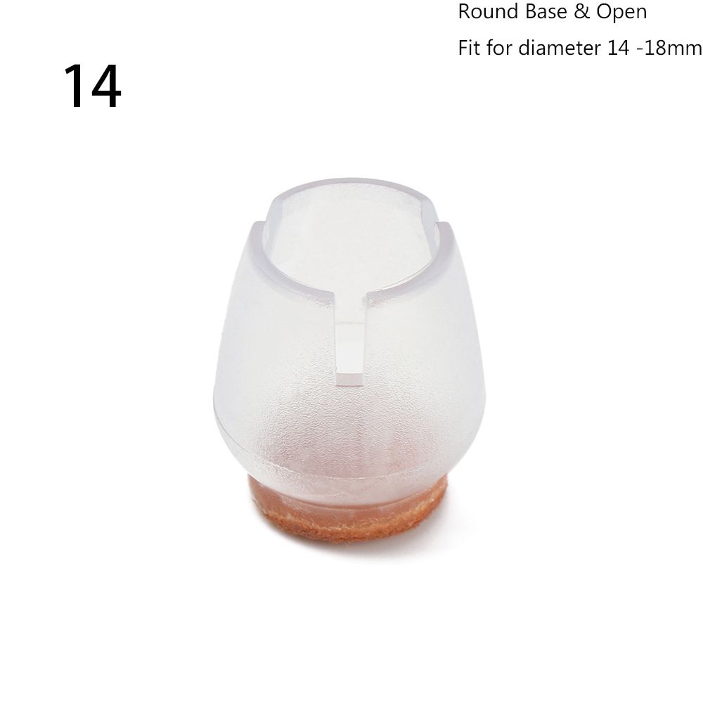 12Pcs/lot Thick Wear-resistant Silicone Floor Protector Chair Leg Caps Anti-slip Pad Table pads