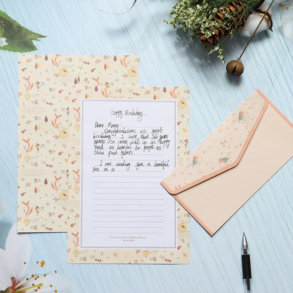 Printing Vintage Floral Writing Paper 6PCS With Envelopes 3PCS Letter Stationery Differrent Design