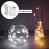 1M/2M/5M Star Copper Light String Room Decoration LED Fairy Lights Christmas Xmas Decorative Garland LED String Light Battery Powered Light