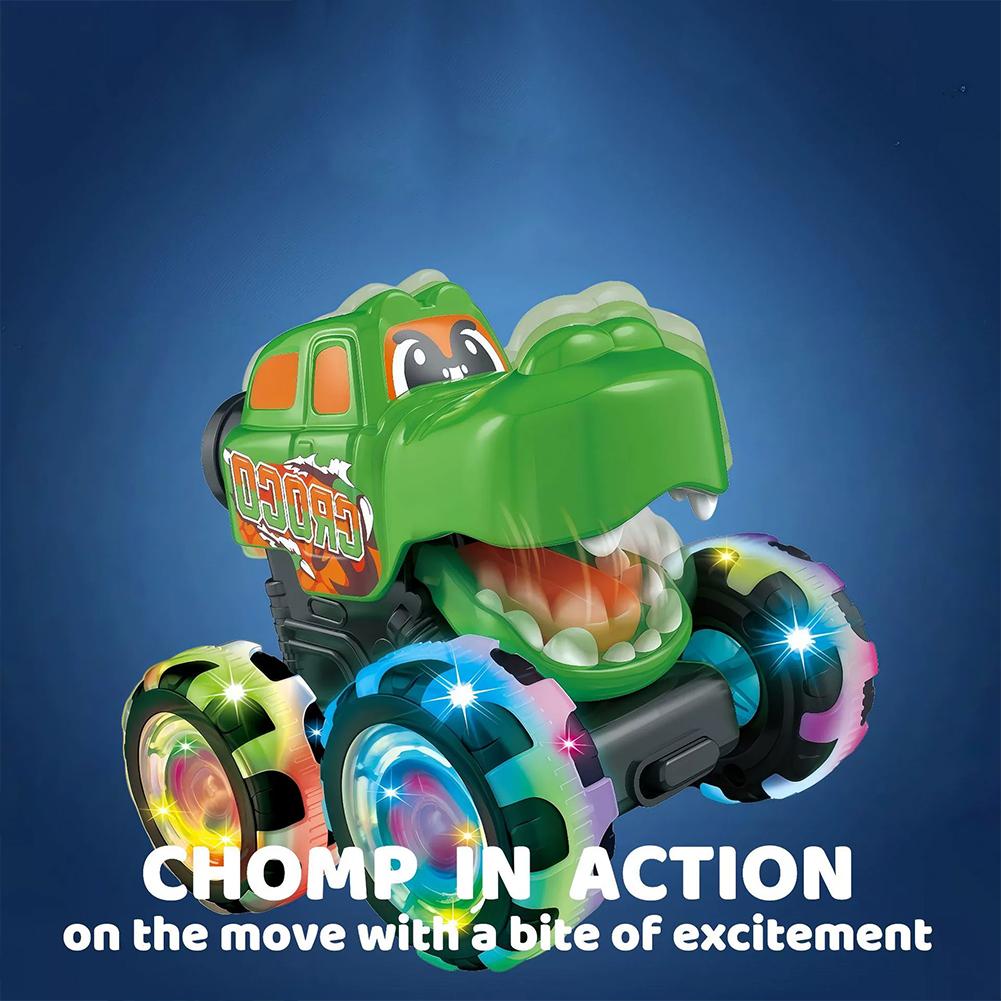 Monster Truck Toy Motion Activated Light-Up Cars Press & Go Cars for Boys Girls Birthday Christmas Gifts