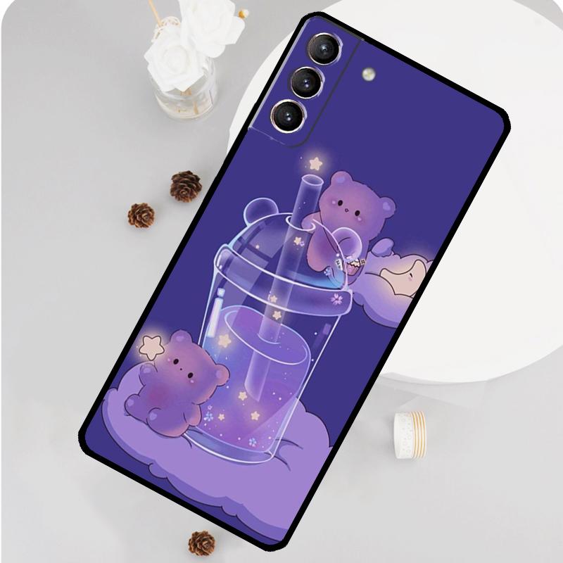 Фиолетовый эстетичный чехол для телефона Samsung Galaxy S25 S26 Ultra S20 S21 S22 S23 S24 S10 Plus S25 FE Funda Cover