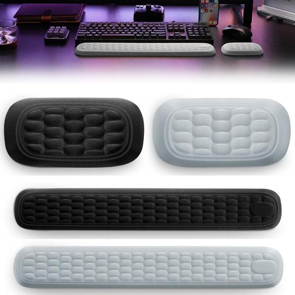 Подставка для клавиатуры, коврик для мыши, коврик для запястья, коврик для набора текста, подставка для запястья из хлопка с эффектом памяти, аксессуары для домашнего офиса и рабочего стола