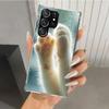 Розовый Кот Лапка Руки Чехол для Телефона для Samsung Galaxy S26 S24 S23 Ultra S25 Edge S22 S21 Plus S20 FE + Мягкий Чехол с Принтом Funda Galaxy S