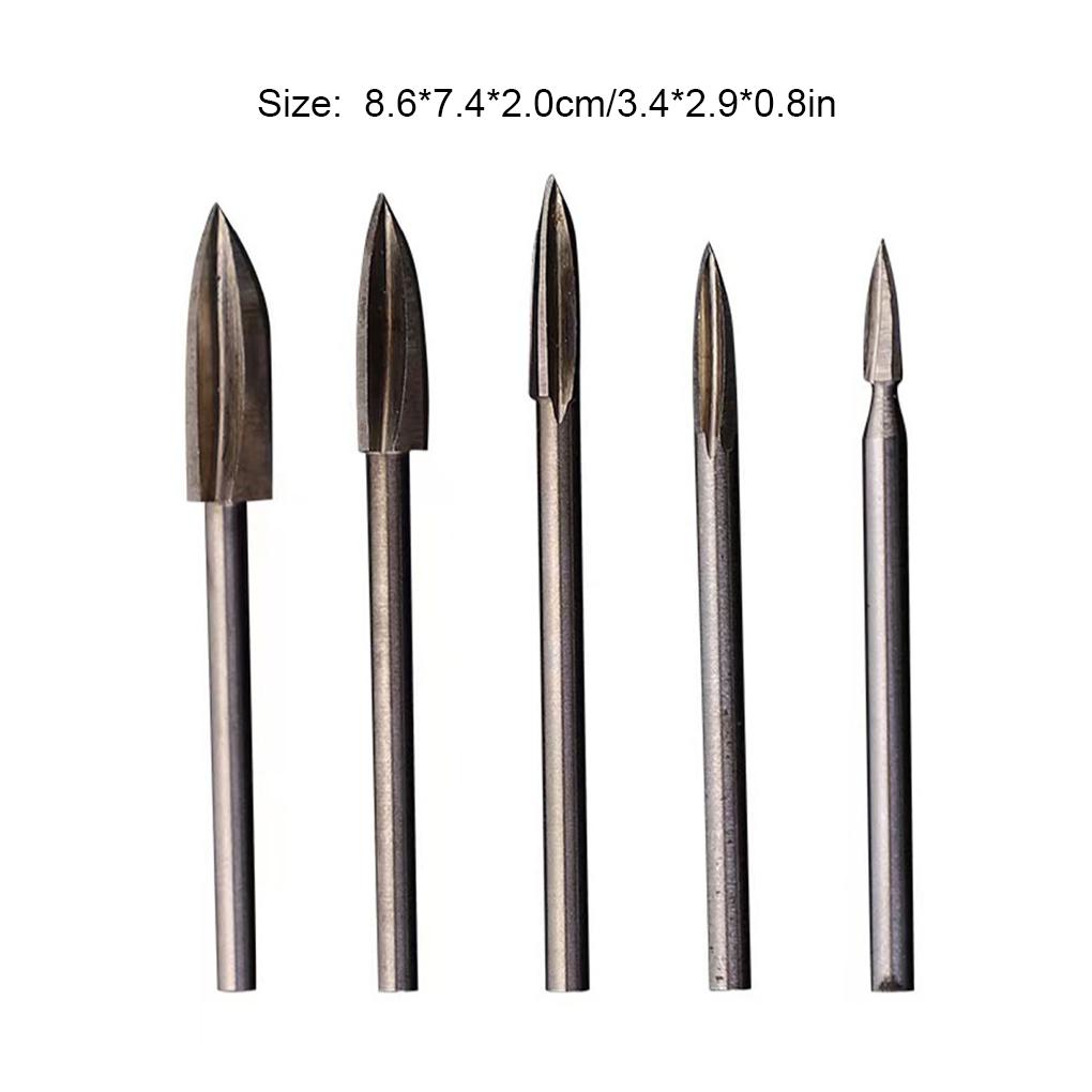 5 шт. Плотницкие инструменты Деревообрабатывающий гравировальный набор сверл Аксессуары Сверлильный компонент Плотницкий набор головок
