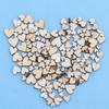 100PCS Mixed Decoration Rustic Wooden Love Heart Crafts Accessories Wedding Decor Table Scatter
