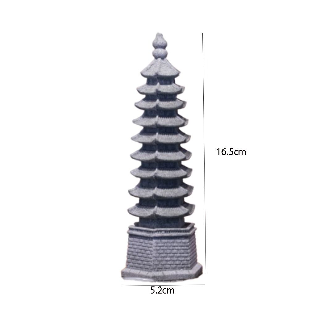 Artificial Mini Lanterns Statue Multifunctional Pagoda Garden Miniature Sculpture Home