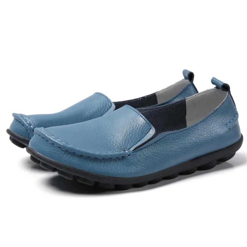 Женские туфли на плоской подошве из натуральной кожи, модная обувь, женская обувь, мокасины, женская обувь, туфли на плоской подошве, мягкие, большого размера, Tenis Feminino